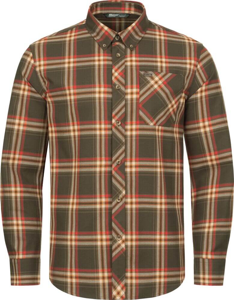 Blaser Herren Hemd Sebastian braun/rot kariert 3XL