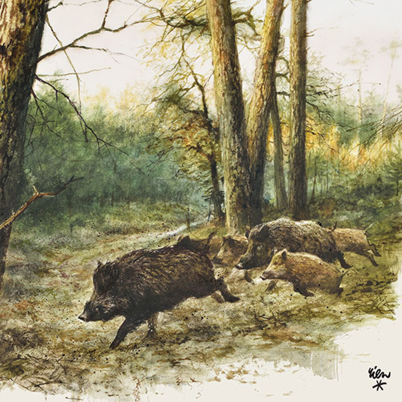 Jagdservietten Sauen Jagdservietten Sauen