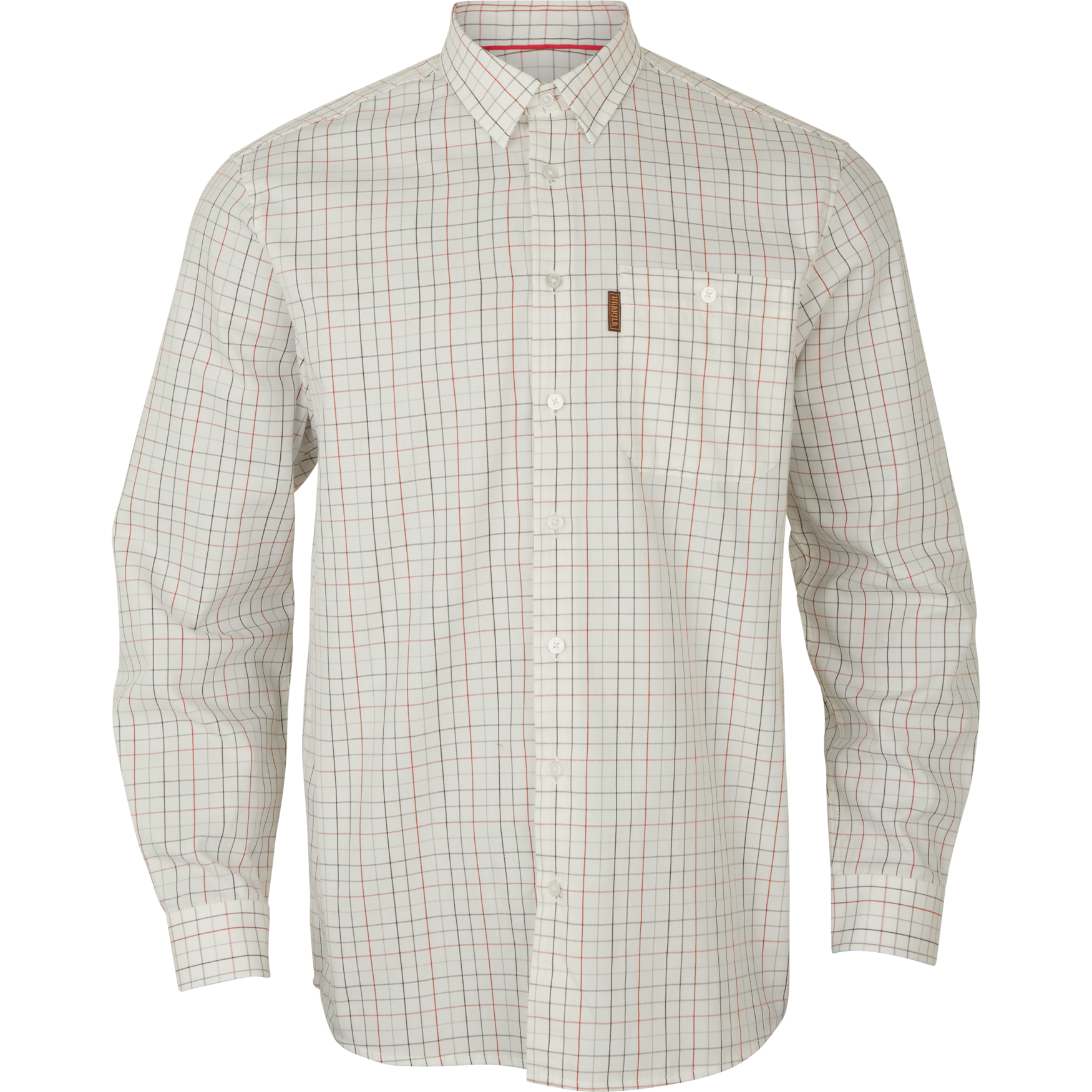 Härkila Hemd Allerston in Bloodstone Red/White
