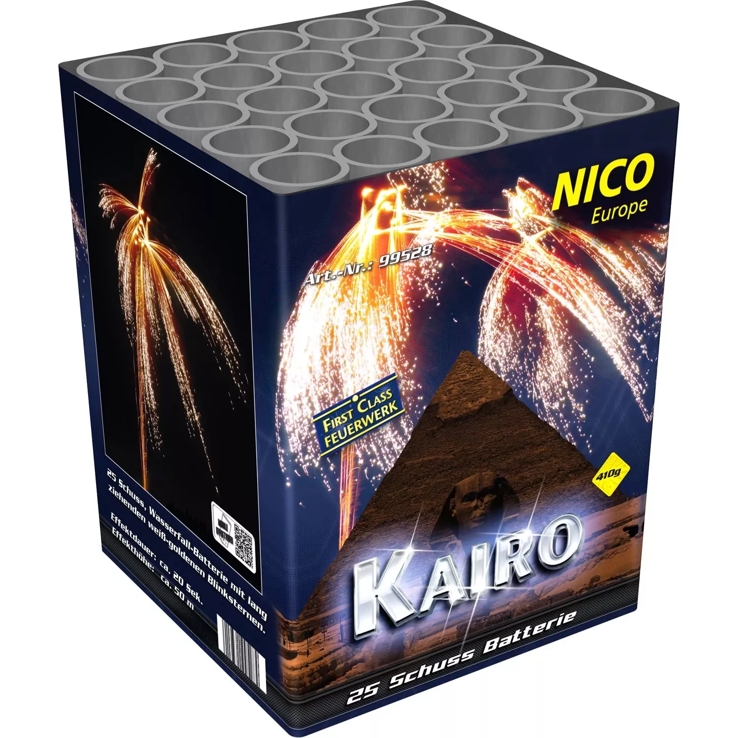 Nico Feuerwerk Kairo, 25 Schuss