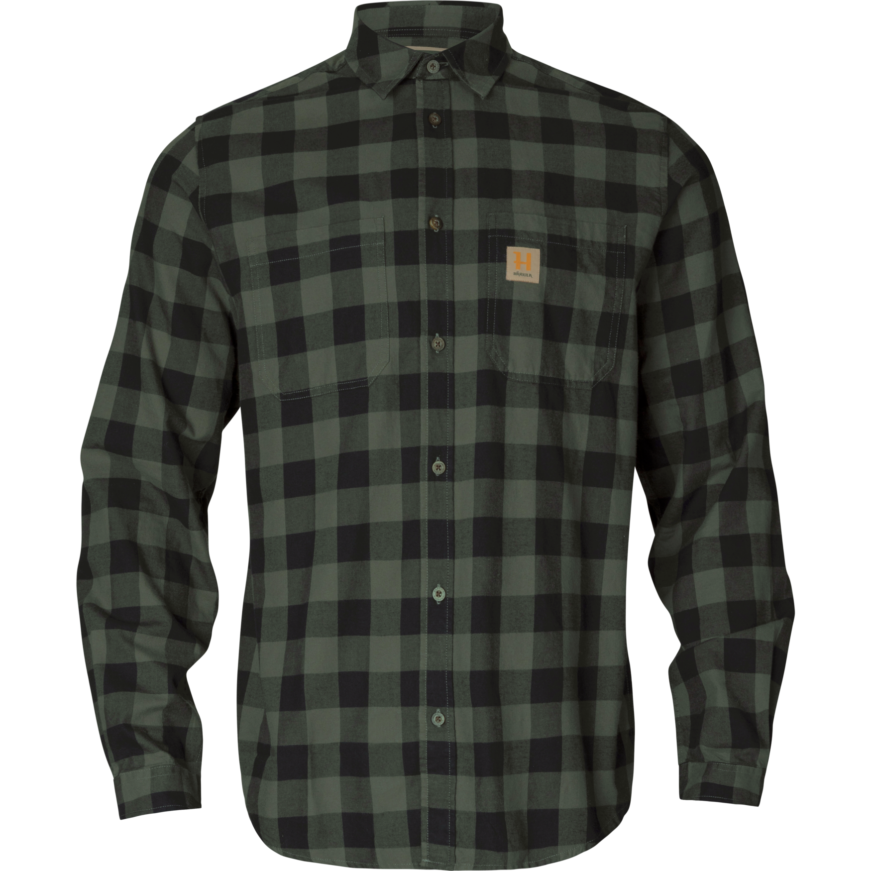 Härkila Hemd Scandinavian in Green Check