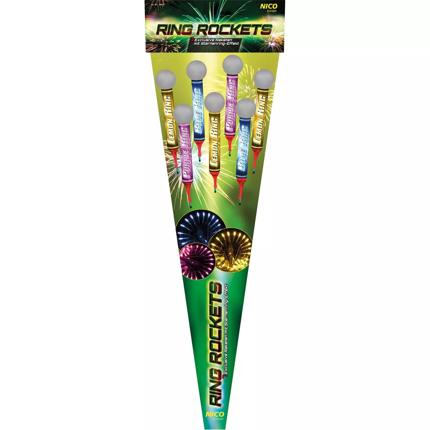 Nico Feuerwerk Ring Rockets, 7er-Rak.-Btl.