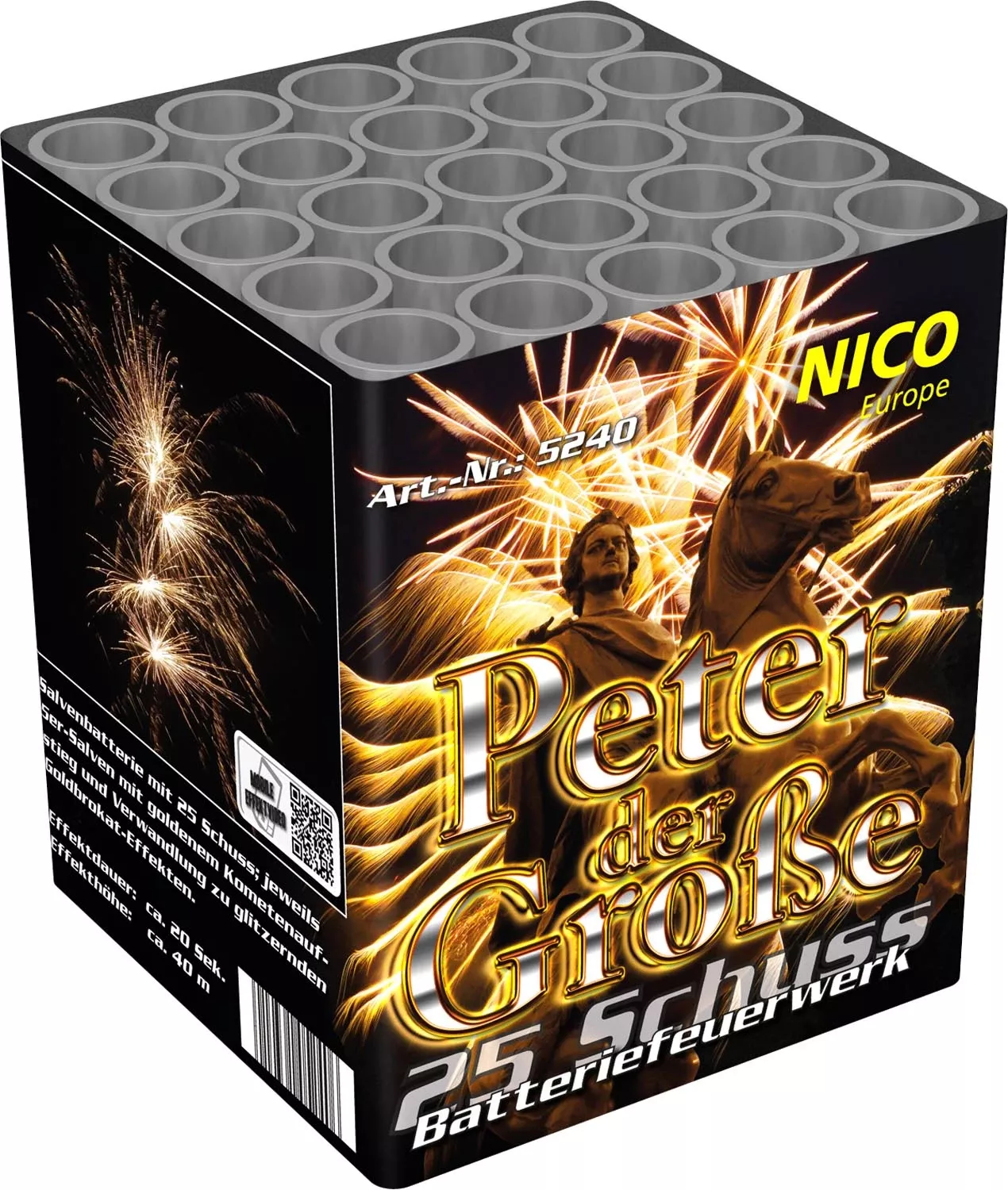 Nico Feuerwerk Peter der Große, 25 Schuss
