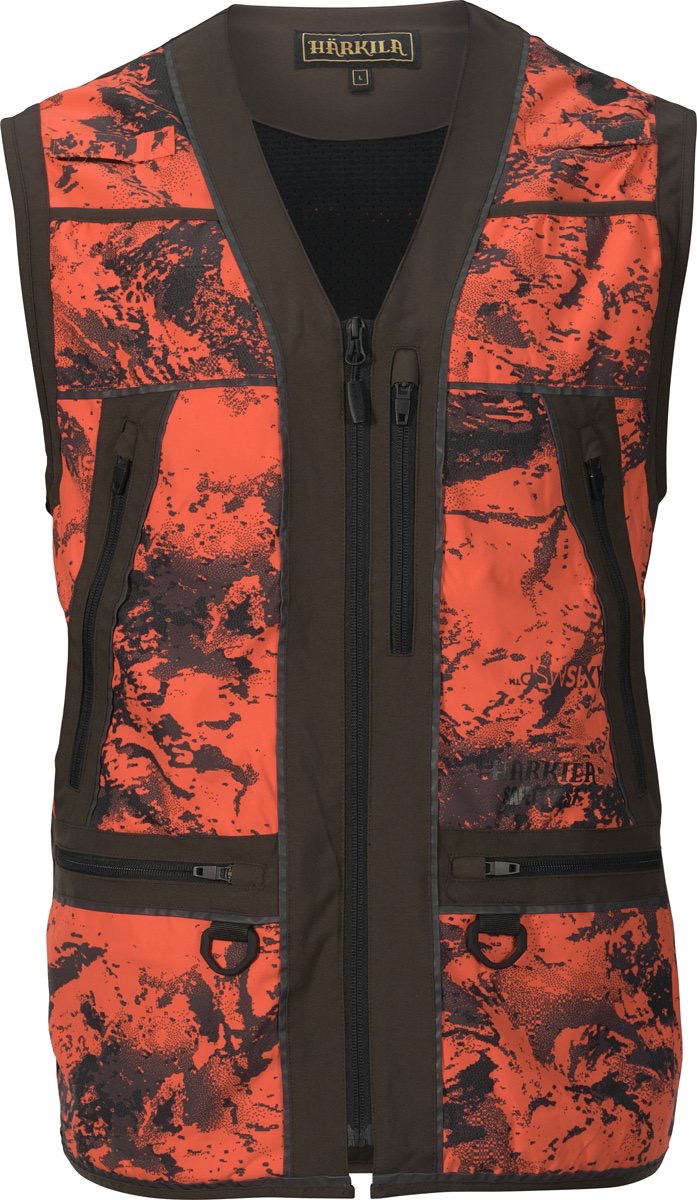 Härkila Signalweste Wildboar Pro Safety Blaze/Shadow brown , Axis MSP® Orange, S(46-48)