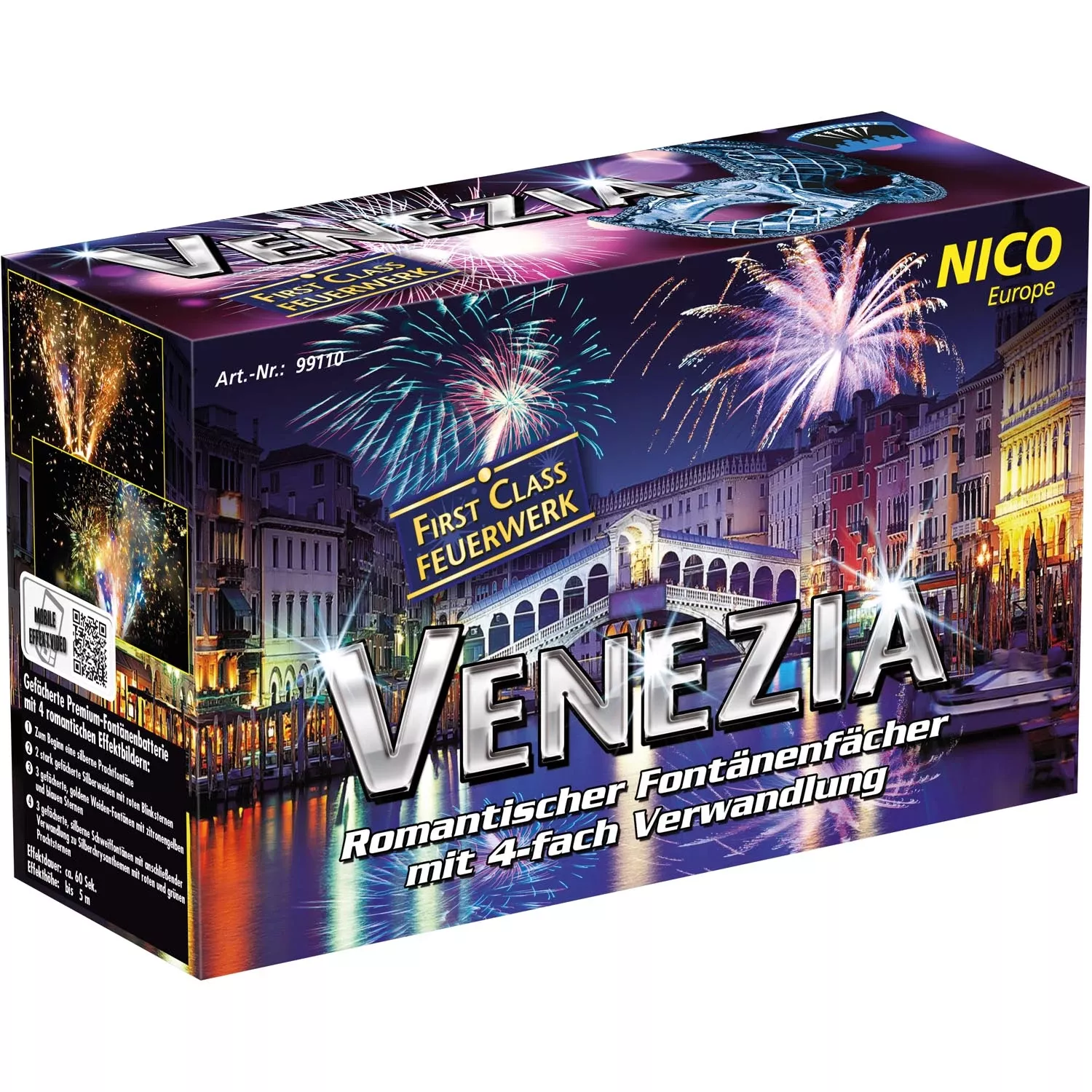Nico Feuerwerk Venezia, 8er-Fontänenbatterie