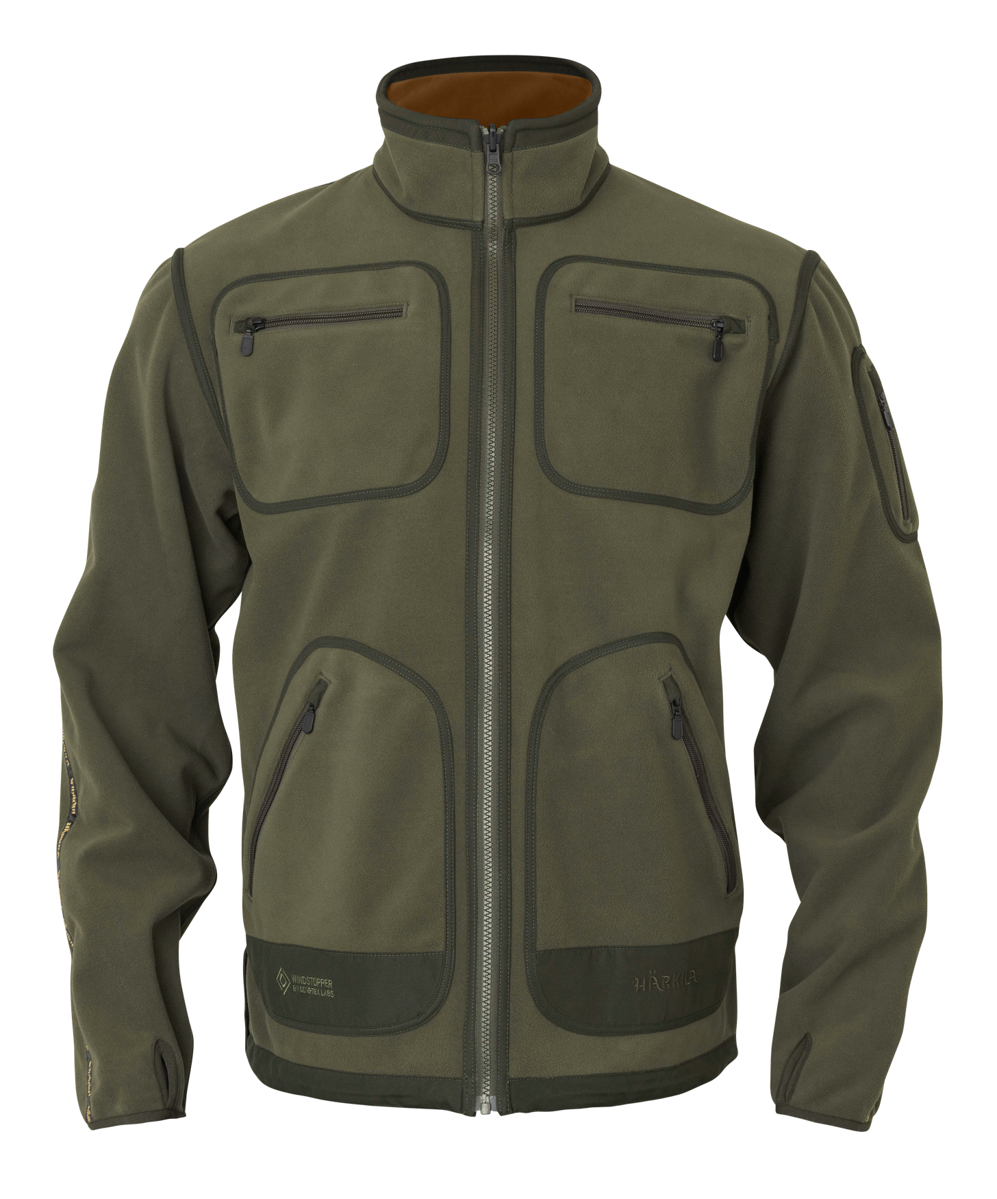 Härkila Fleecejacke Kamko Forest Night / Rustique Clay