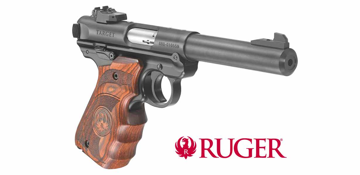 RUGER Mark IV Target 5,5" brüniert, Target Holzgriff