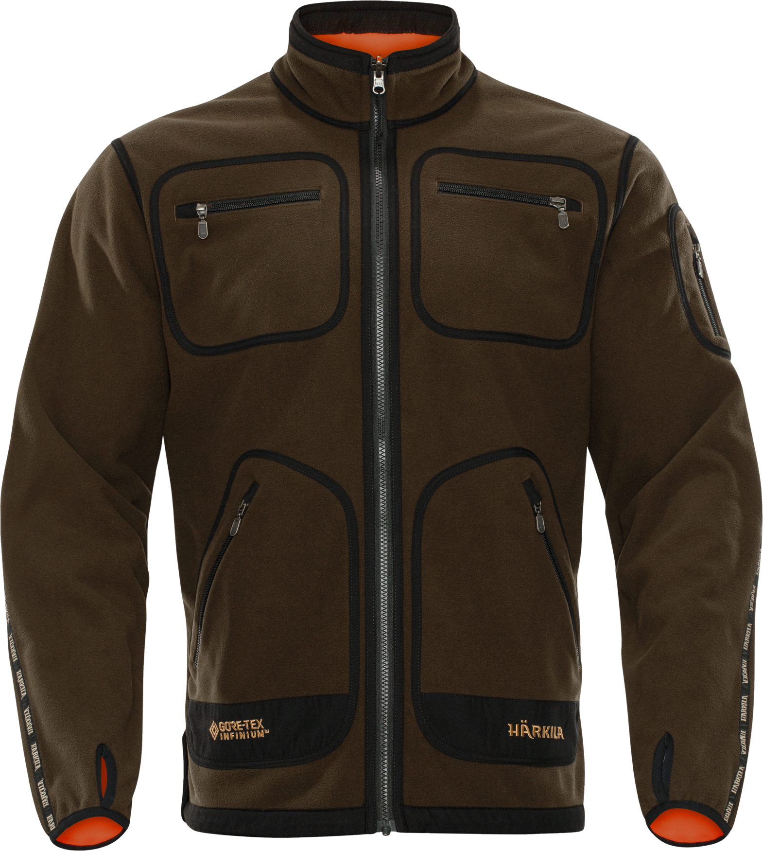 Härkila Kamko Fleecejacke Hunting green/Orange blaze