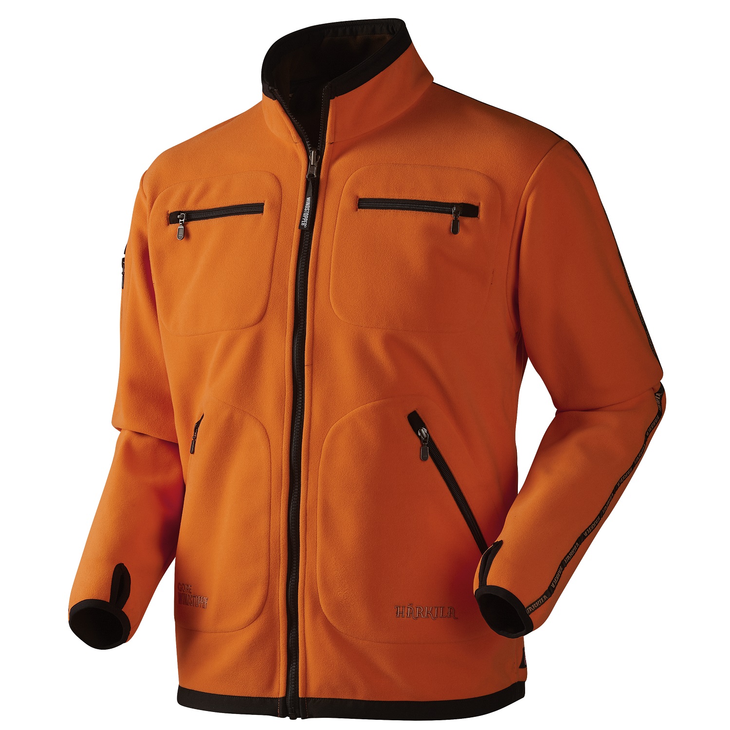 Härkila Kamko Fleecejacke Hunting green/Orange blaze