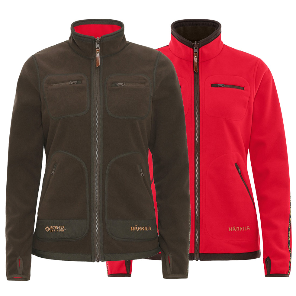 Härkila Kamko Fleecejacke Women Brown/Red XXL