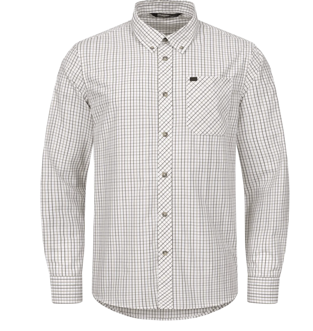 Blaser Herren Hemd Juno oliv/beige kariert 3XL