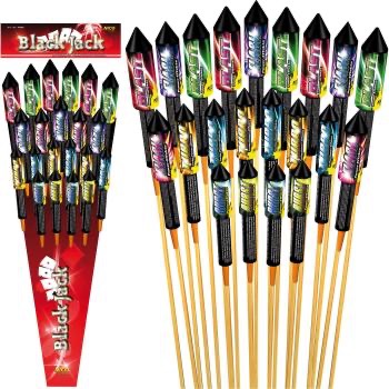 Nico Feuerwerk Black Jack, 21er-Rak.-Btl.
