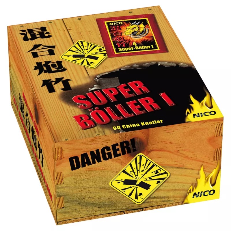 Nico Feuerwerk Super-Böller I, 4er-Päck. 100/ 5/ 1