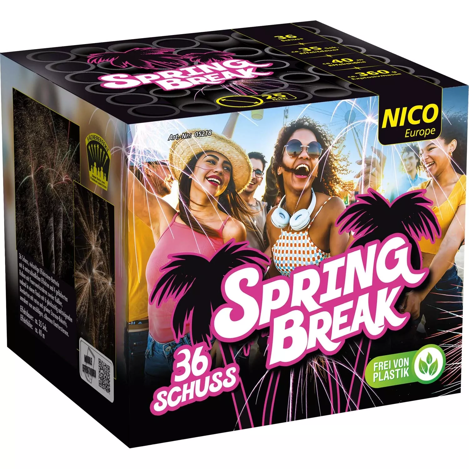 Nico Feuerwerk Spring Break, 36 Schuss