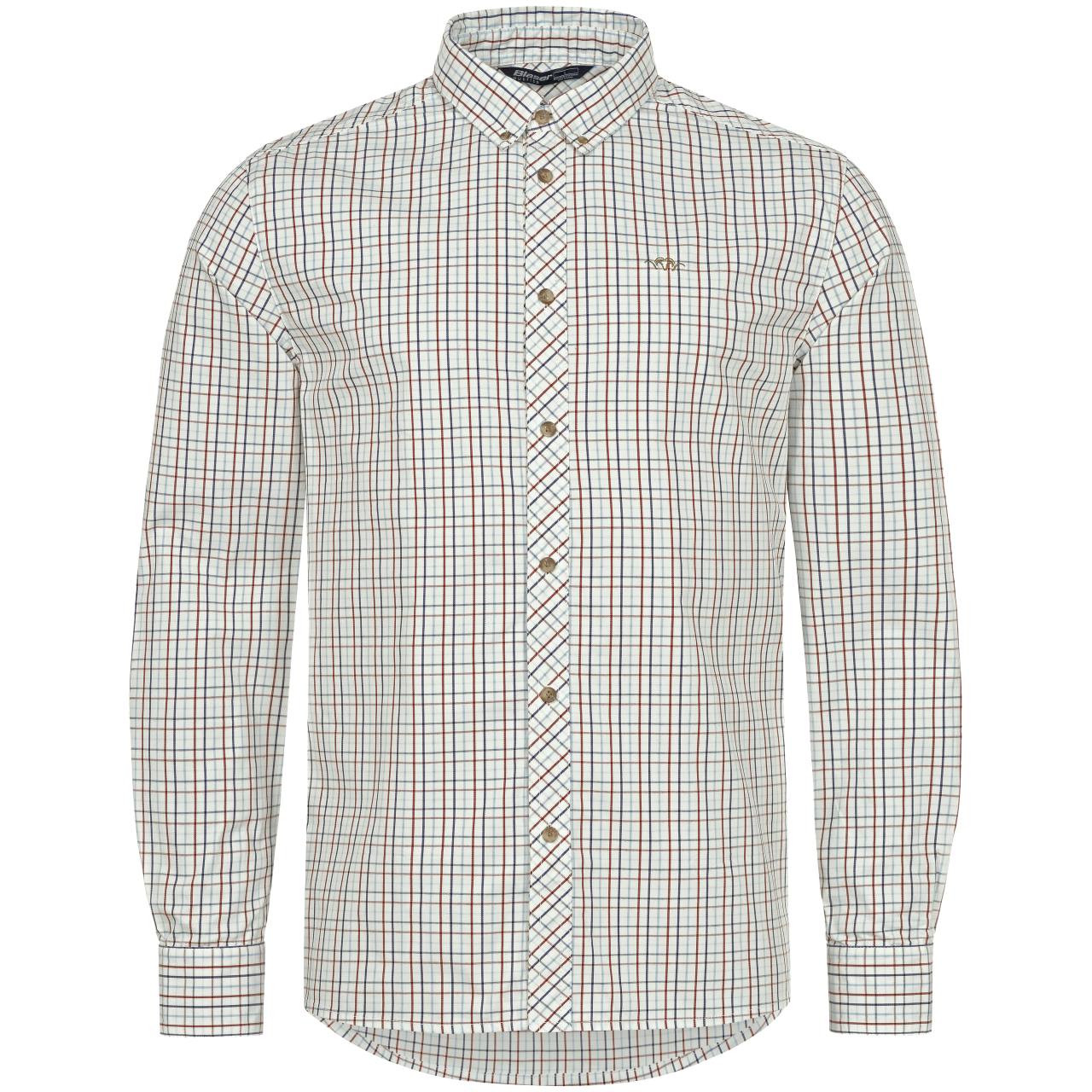 Blaser Herren Hemd Tristan 22 bordeaux/blau kariert