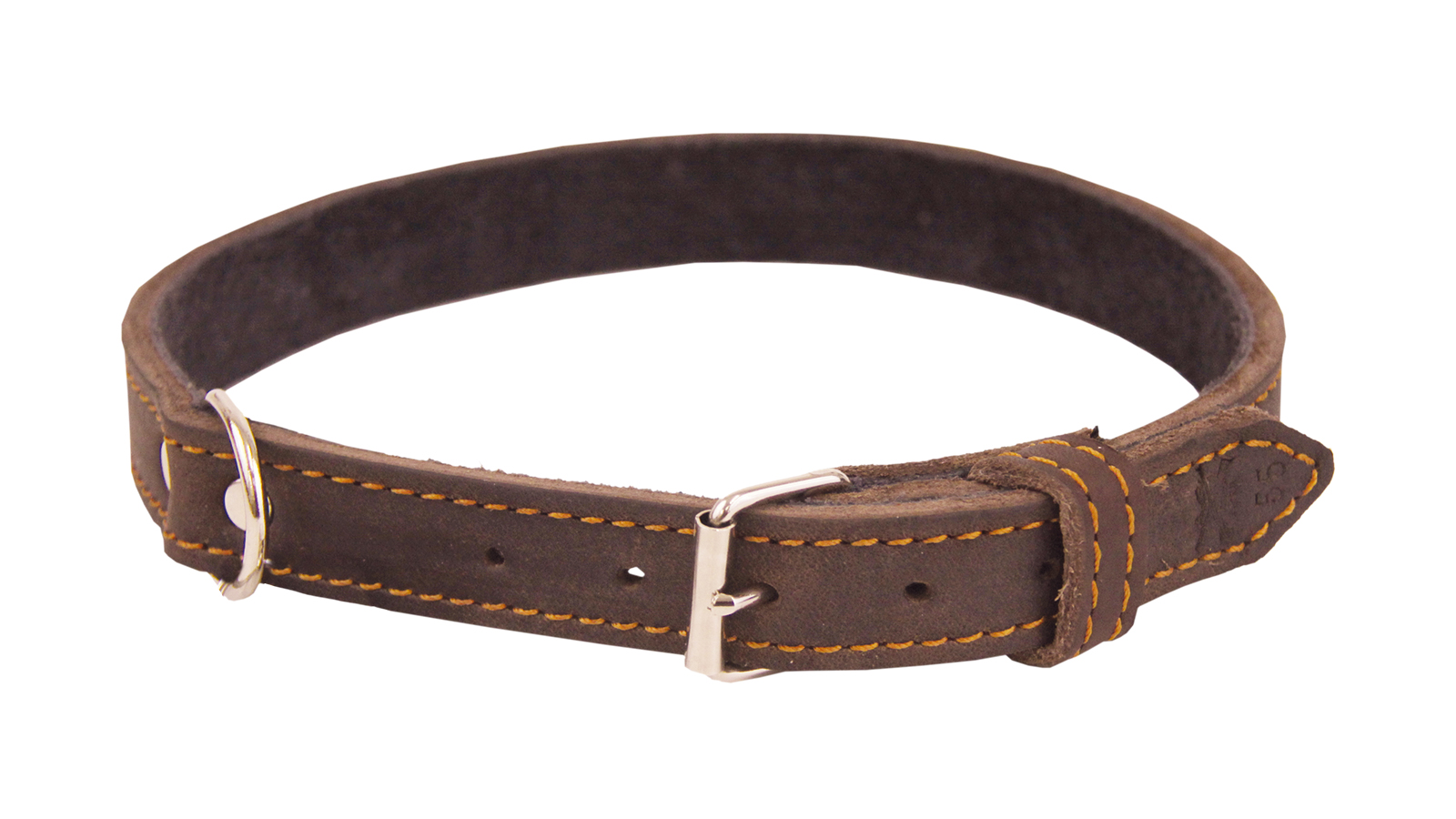 AKAH Halsband genietet aus Ölleder