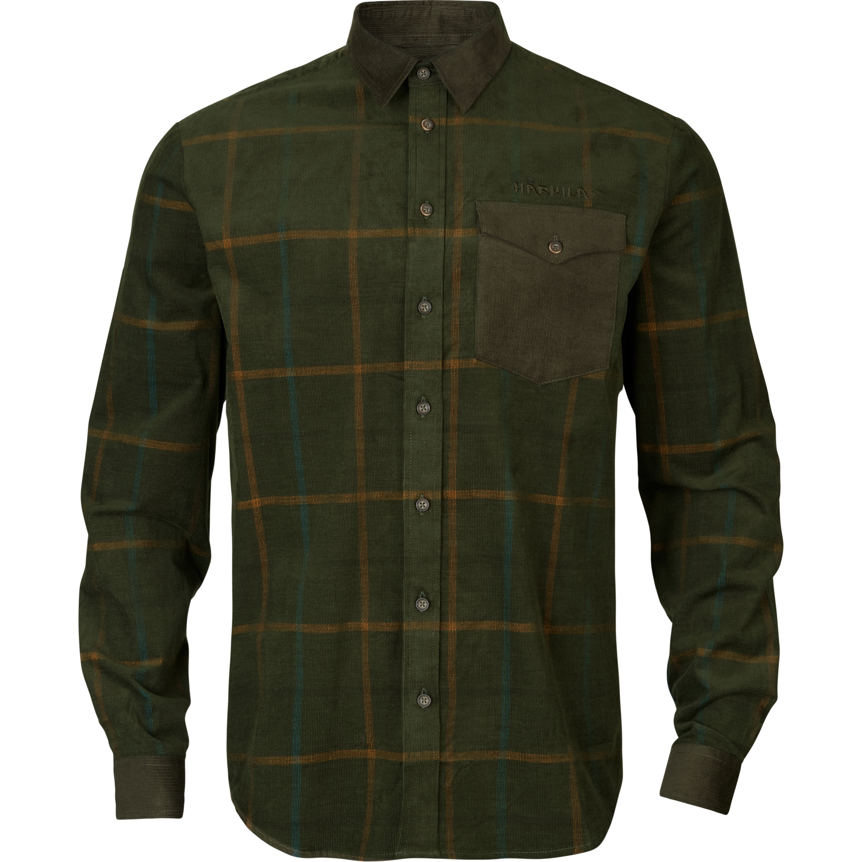 Härkila Hemd Kaldfjord in Willow Green Check