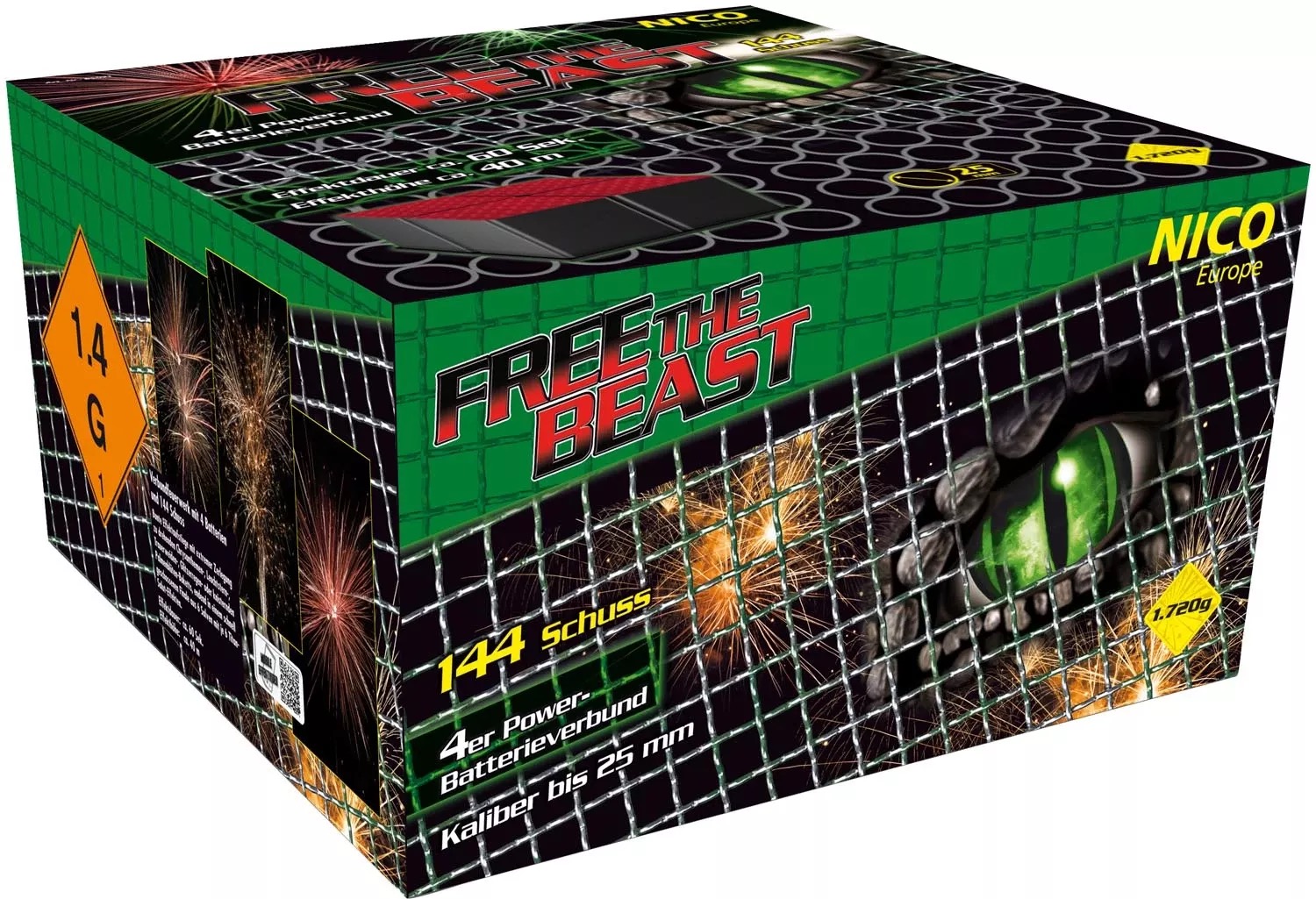 Nico Feuerwerk Free the Beast 144 Schuss