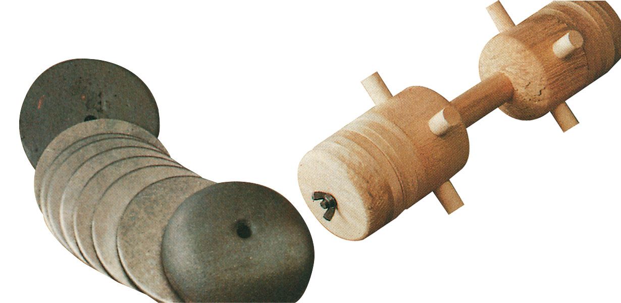 Eisenscheiben für Apportierbock