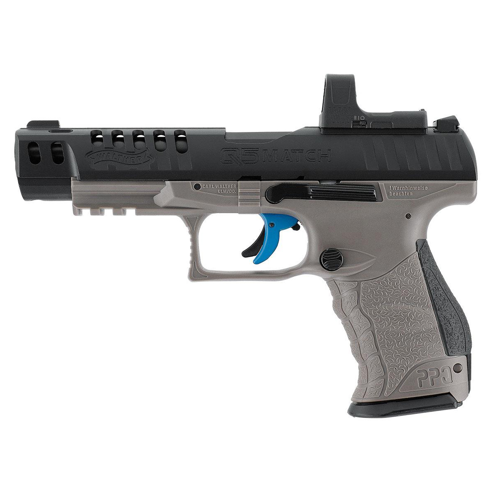 WALTHER Q5 Match Combo 5" Set Luftpistole + Leuchtpunktvisier