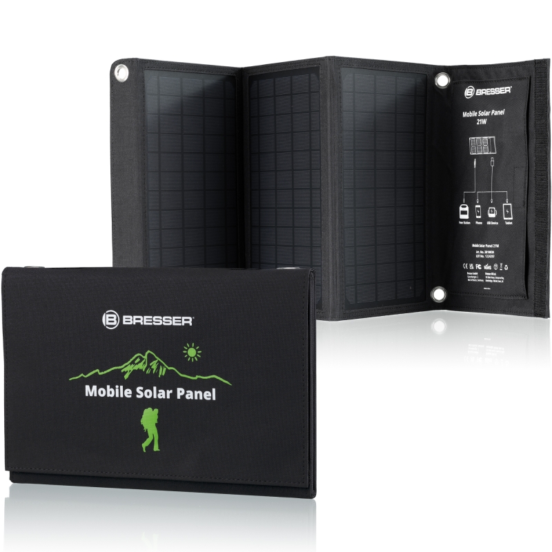 Bresser Mobile Solar Panel 21 Watt mit USB
