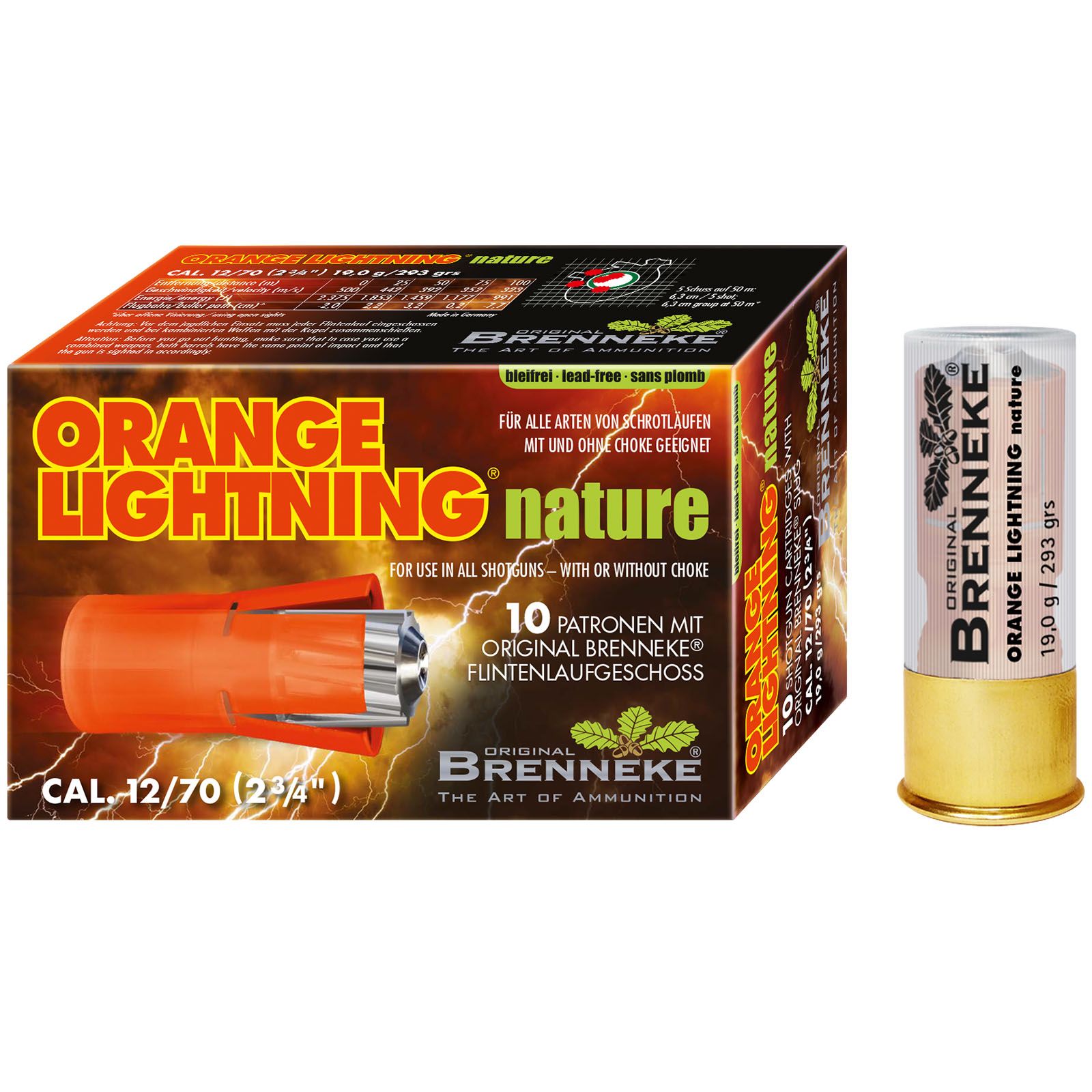 ORANGE LIGHTNING NATURE 12/70