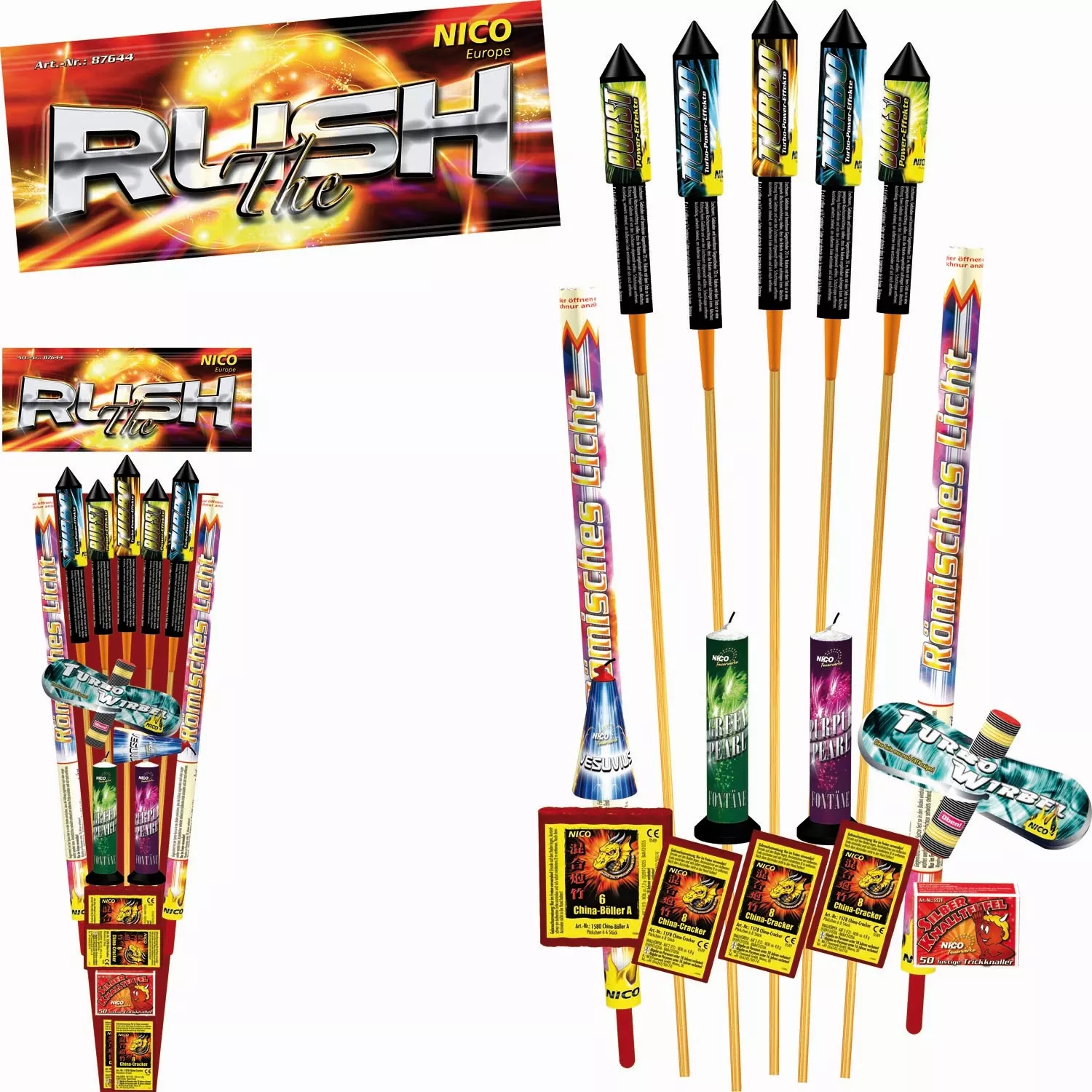 Nico Feuerwerk The Rush, Mix-Sortiment