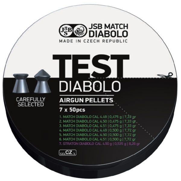 JSB Match Test für Luftpistole 0,475g-0,500g
