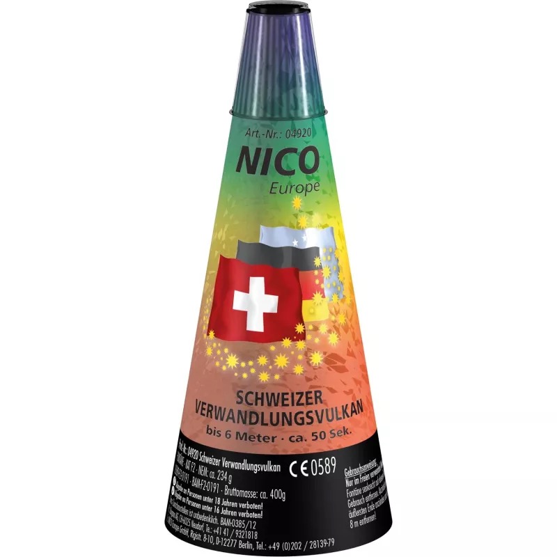 Nico Feuerwerk Schweizer Verwandlungsvulkan