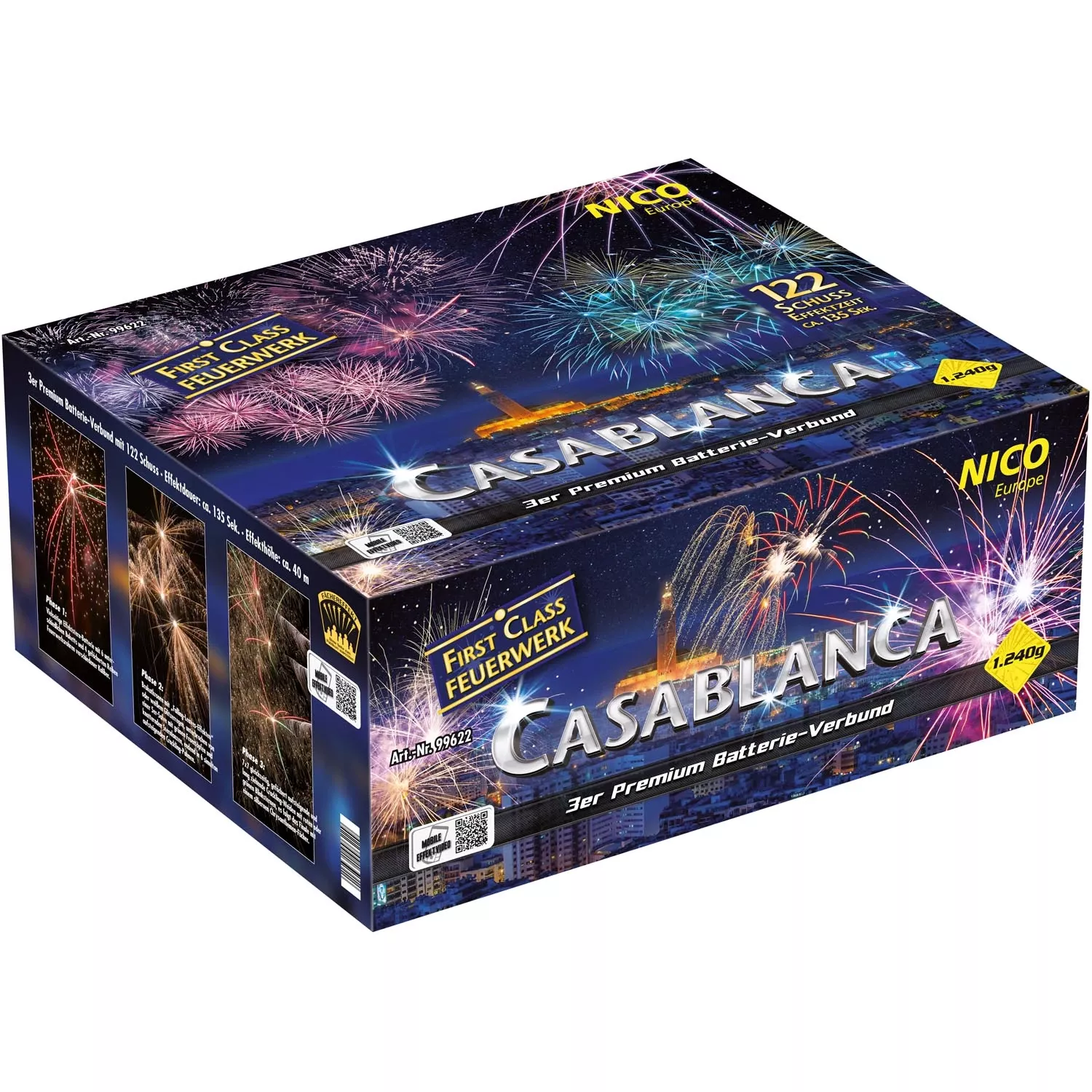 Nico Feuerwerk Casablanca, 122 Schuss