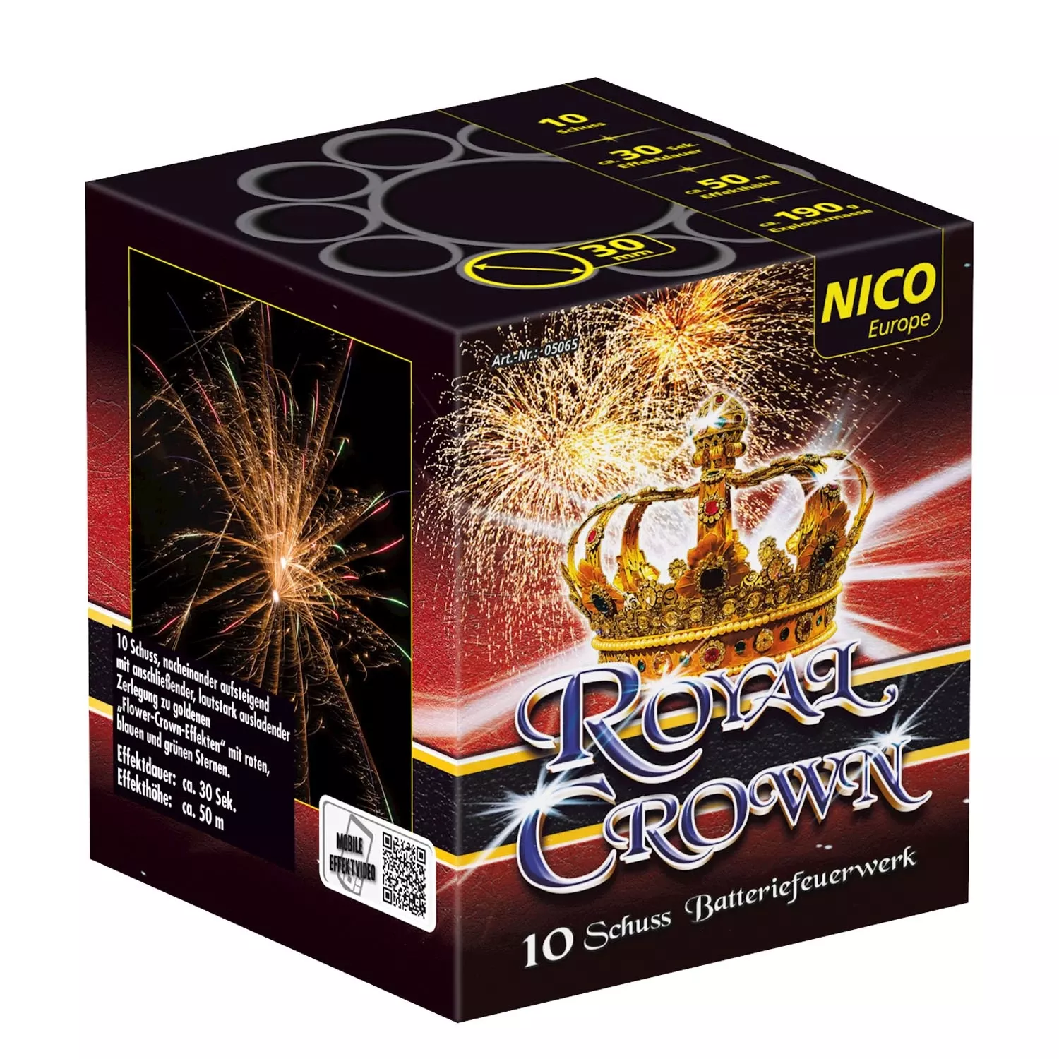Nico Feuerwerk Royal Crown, 10 Schuss