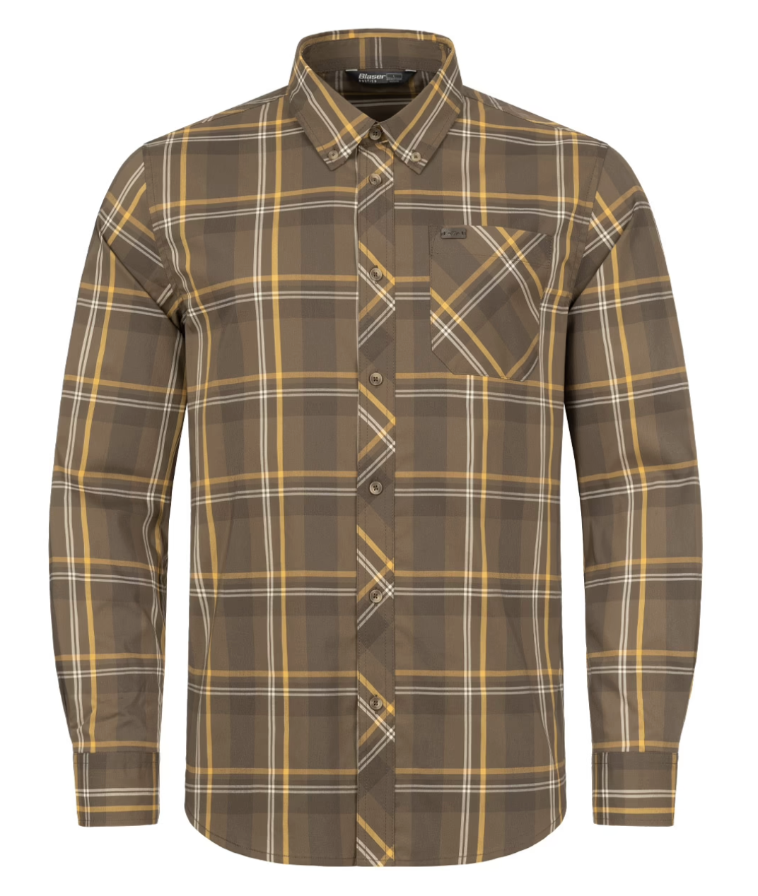 Blaser Hemd Harald braun / checked S