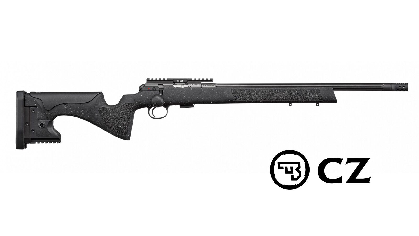 CZ 457 Long Range Precision Black Threaded  20"  .22lr