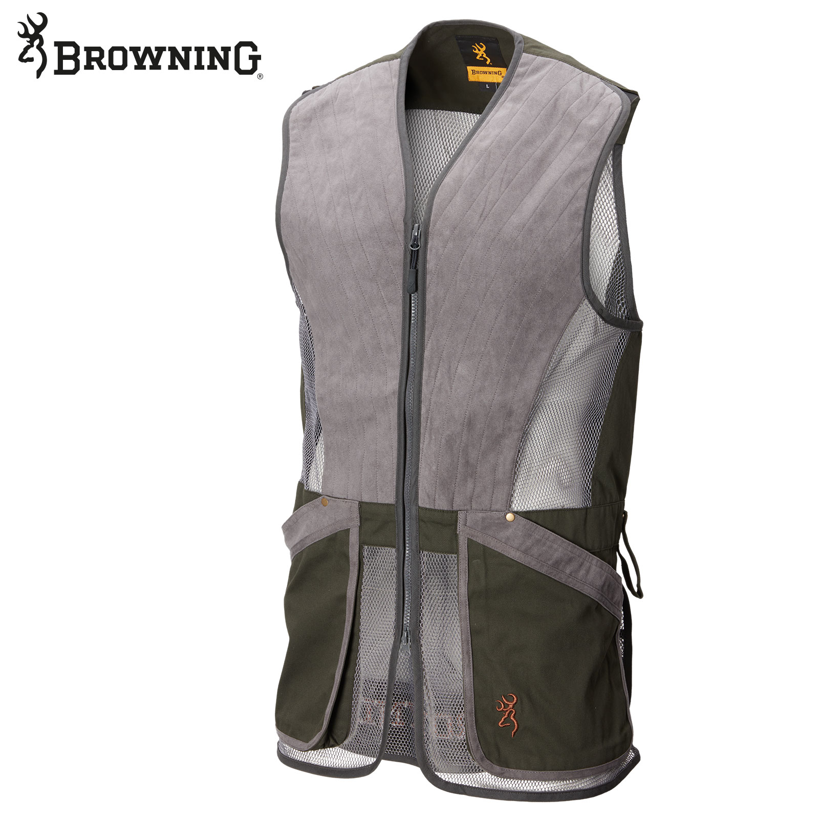 BROWNING Schießweste Pro Sport grau/grün BROWNING Schießweste Pro Sport grau/grün