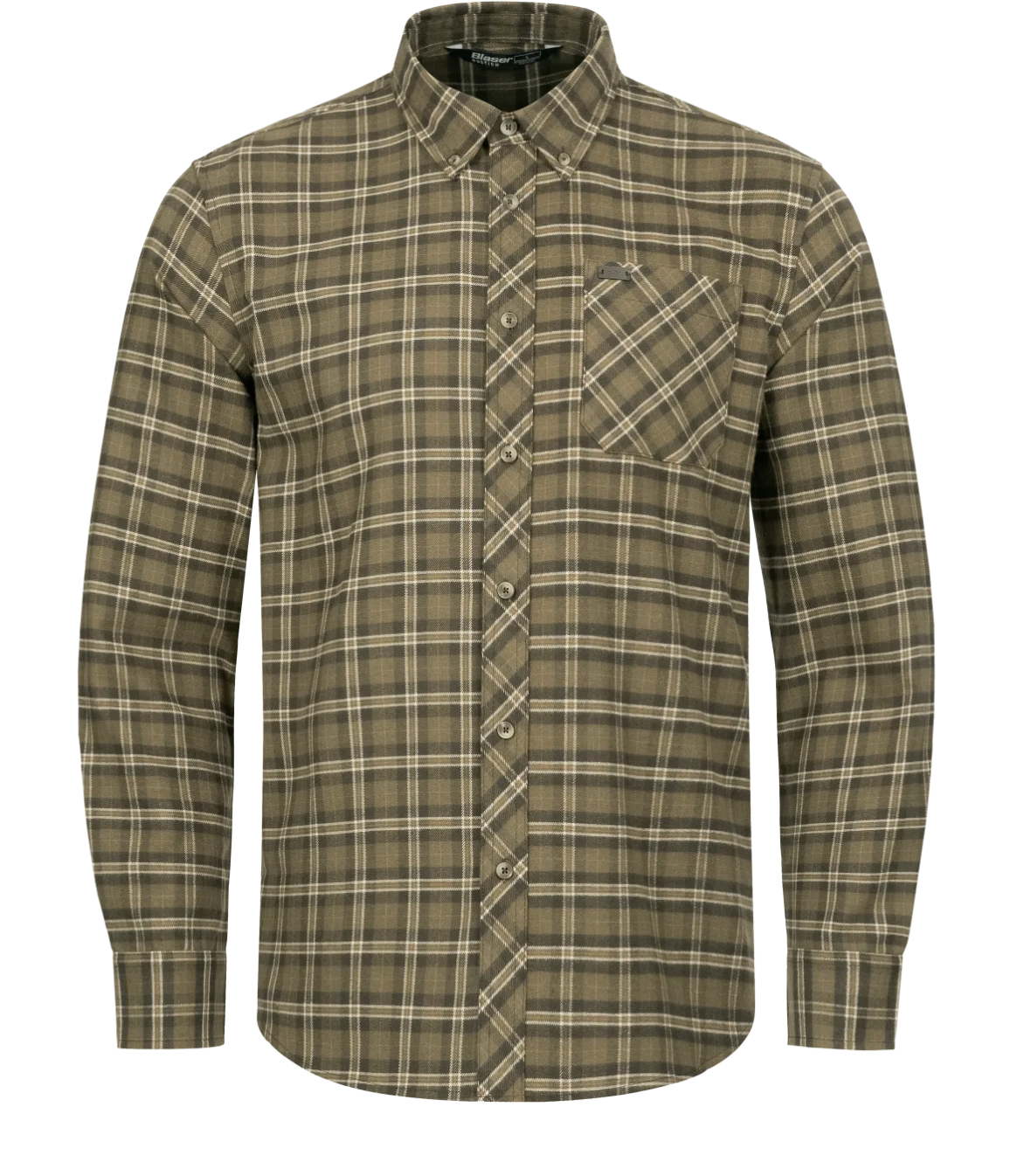 Blaser Herren Hemd Edward beige/braun kariert 3XL