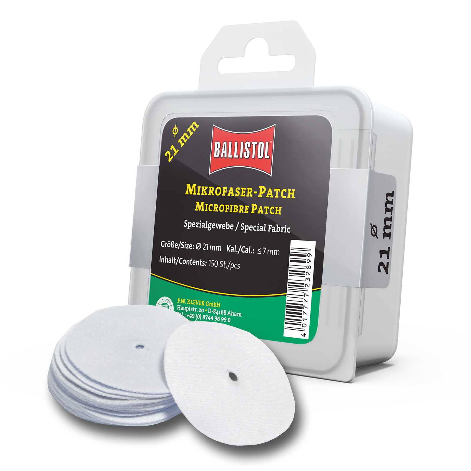 BALLISTOL Mikrofaser-Patch rund Ø 21 mm BALLISTOL Mikrofaser-Patch rund Ø 21 mm