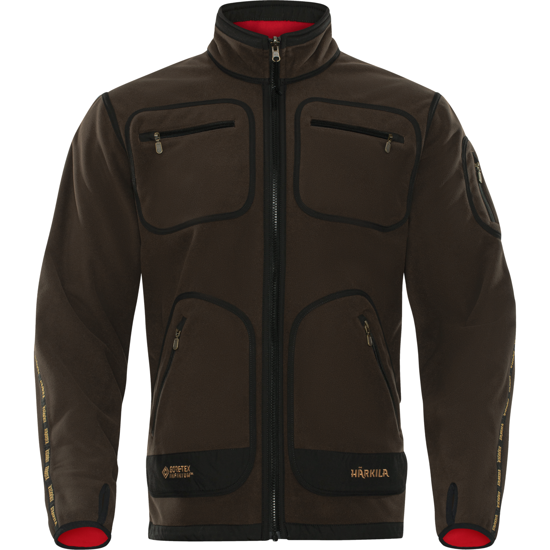 Härkila Kamko Fleecejacke Brown/ Red Härkila Kamko Fleecejacke Brown/ Red