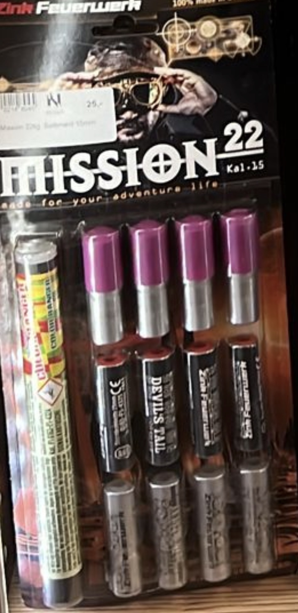 Zink MISSION  Signaleffekte für Schreckschusswaffen 22 Schuss