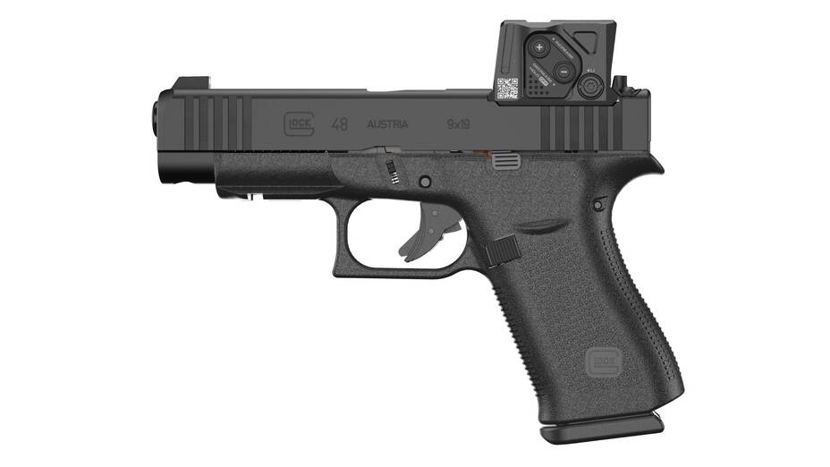 GLOCK Pistole G48, FS, 9 mm Luger, Compact Slimline, A-CUT COA Combo