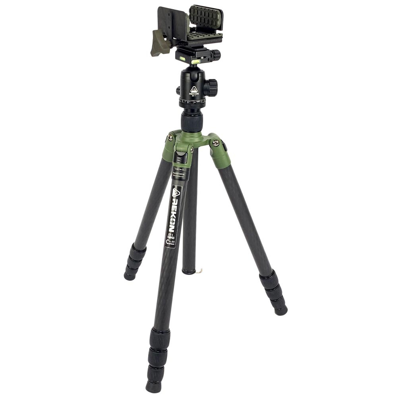 REKON CT-1 Zielstock  Carbon Kohlefaser Stativ BH1 Kugelkopf RTA1 Picatinny zu Arca-Schweizer Halterung PIG Sattelhalterung Tripod