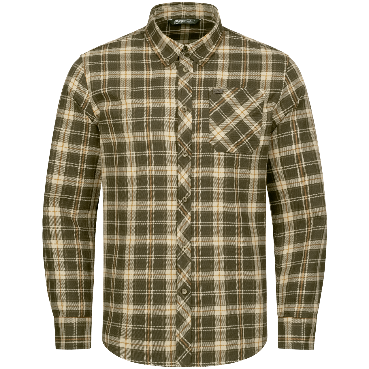 Blaser Herren Hemd Louie braun/orange karriert Blaser Herren Hemd Louie braun/orange karriert