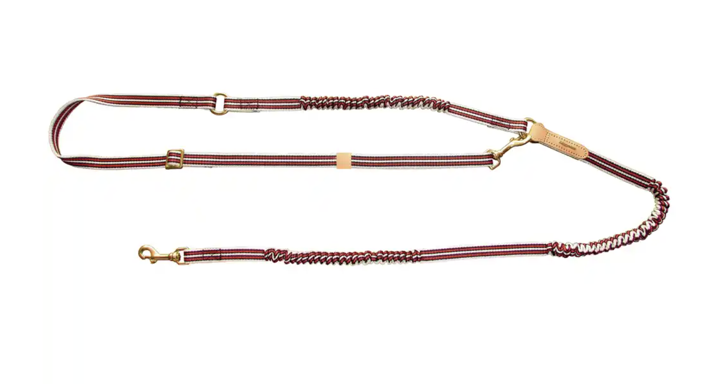 Niggeloh Führleine Stretch Länge 175 - 265 cm / Weiß / Rot