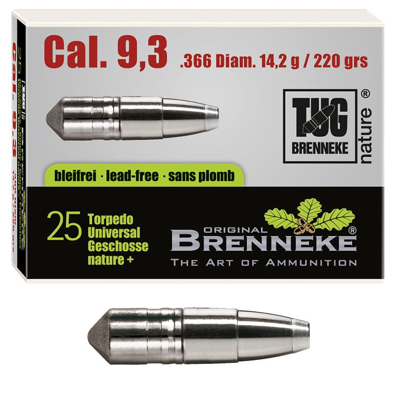 BRENNEKE Geschoss 9,3 mm TUG nature+