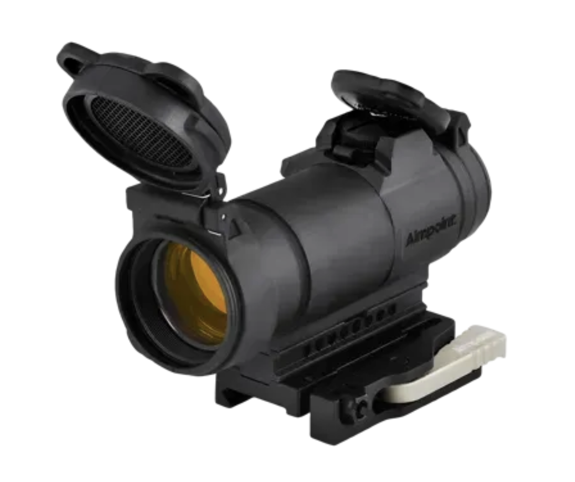 Aimpoint Mod. CompM4 2 MOA / schwarz / NVD / LRP Mount, Flip-Up