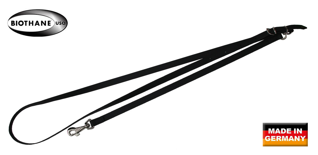 AKAH BioThane® Umhängeleine schwarz AKAH BioThane® Umhängeleine schwarz