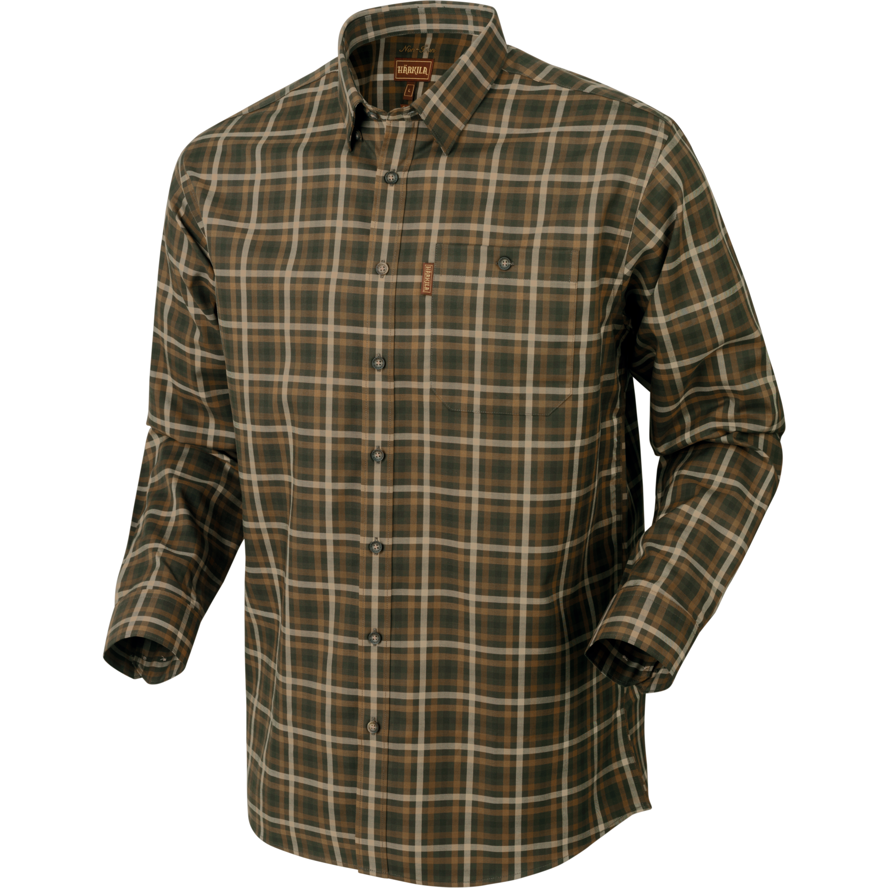 Härkila Hemd Milford in Willow Green Check