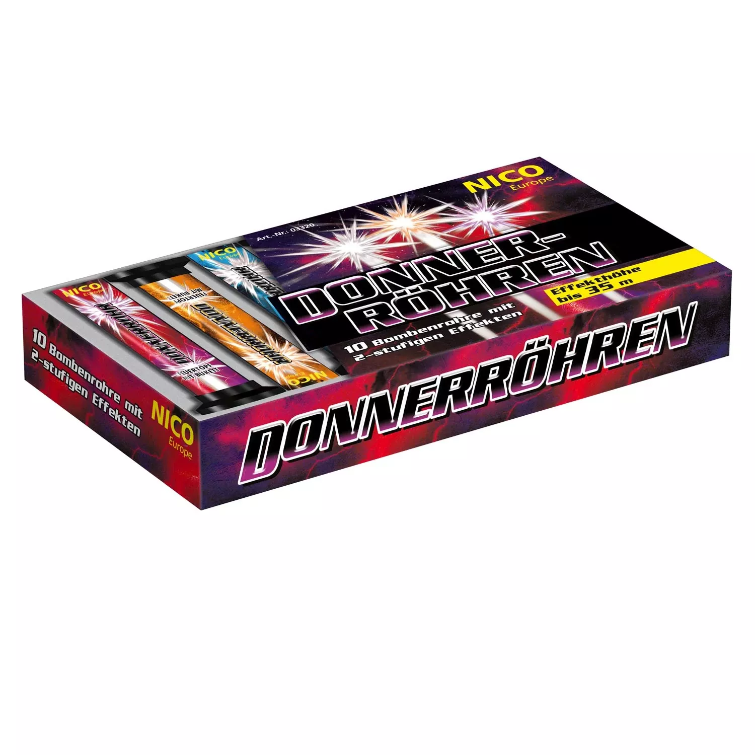 Nico Feuerwerk Donnerröhren, 10er-Schtl.