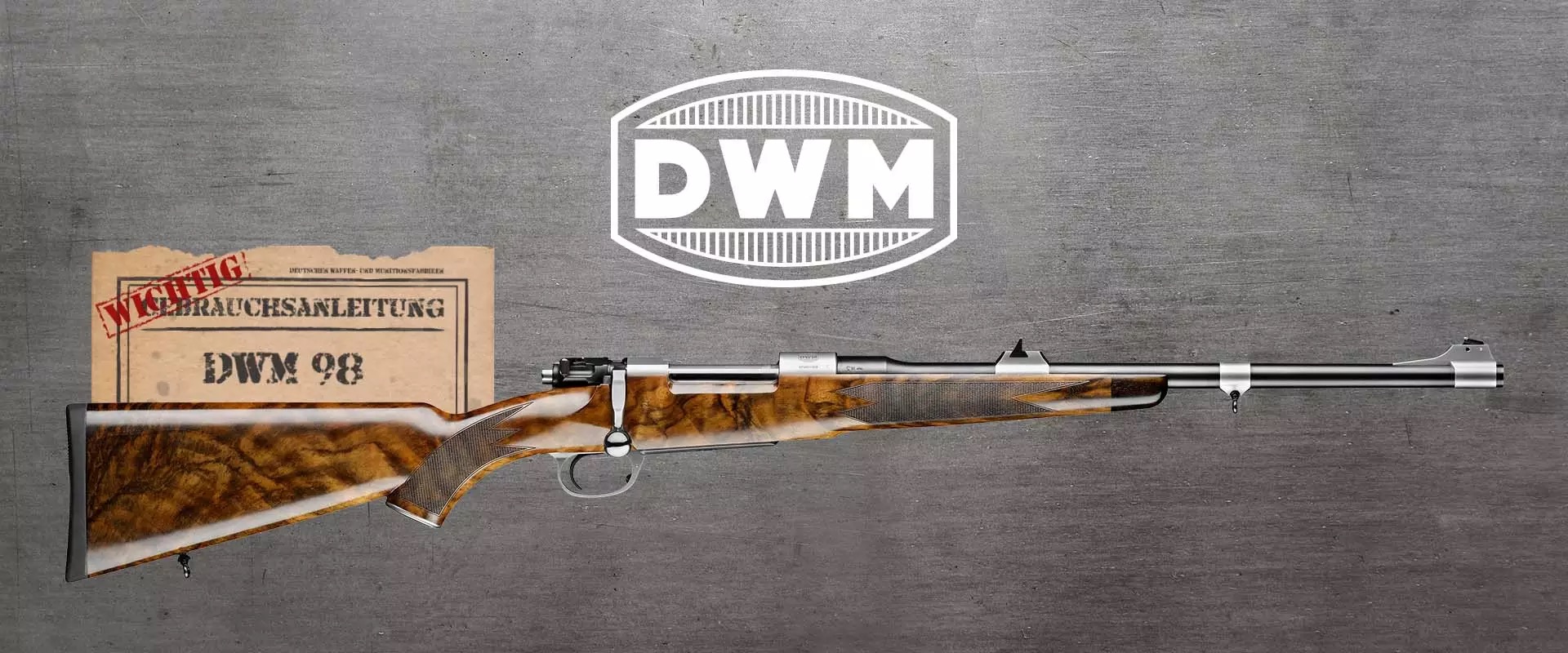 Mauser 98 DWM .30-06 Spring. 51 cm Offene Visierung