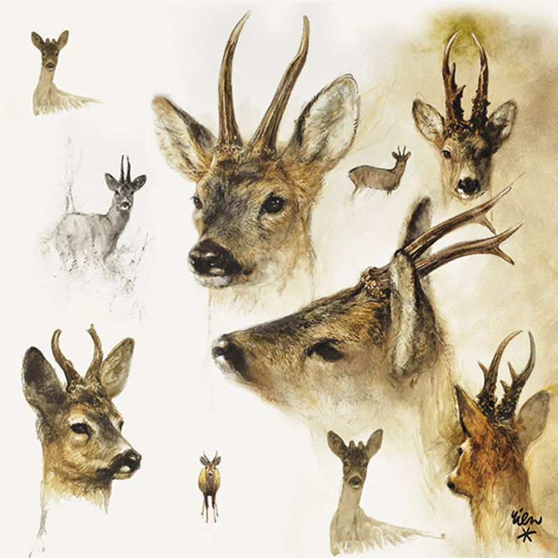 Jagdservietten Rehbock Jagdservietten Rehbock