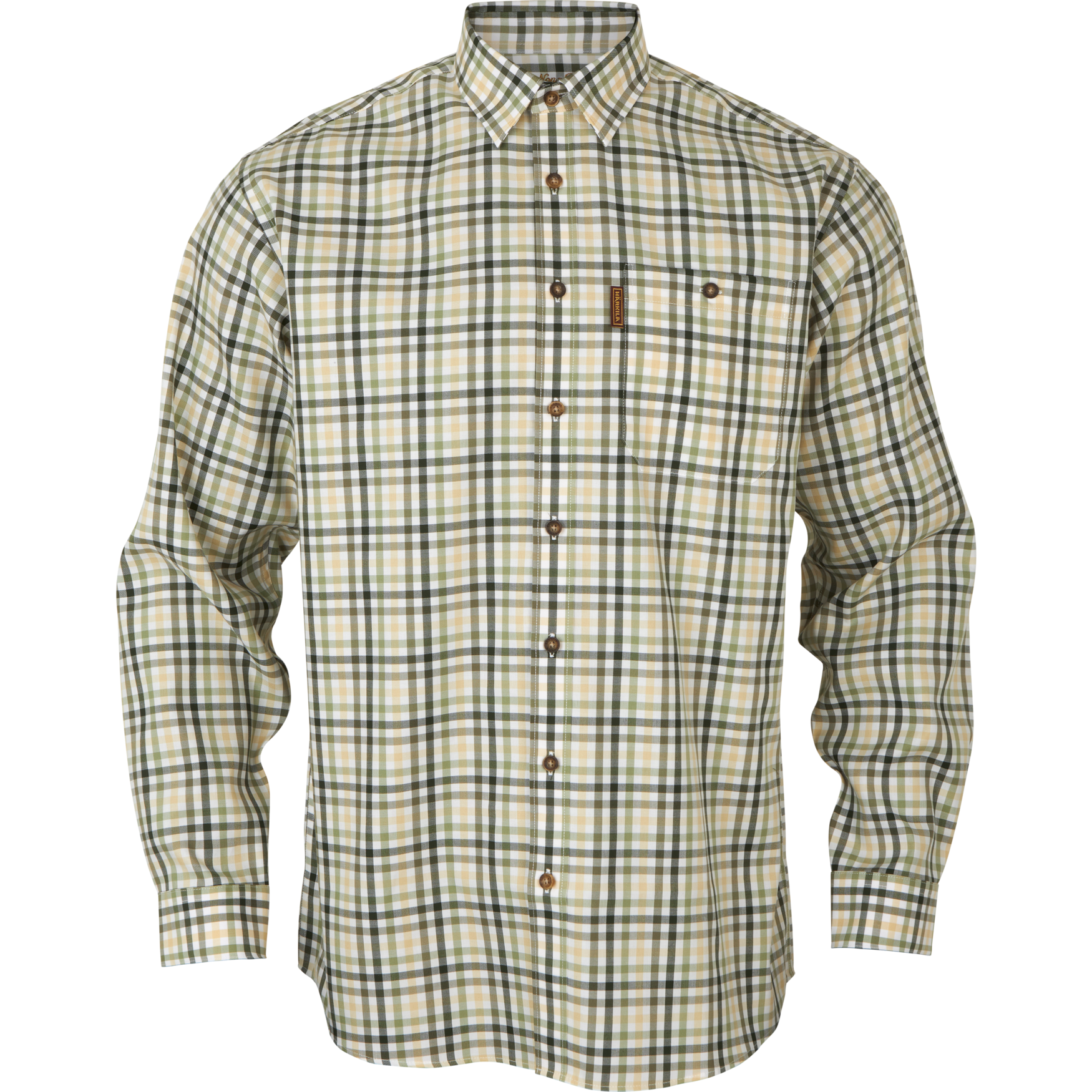 Härkila Milford Hemd Beech green check 3XL